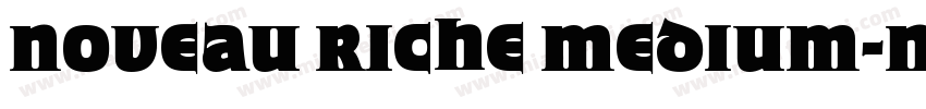 Noveau Riche Medium-Normal字体转换